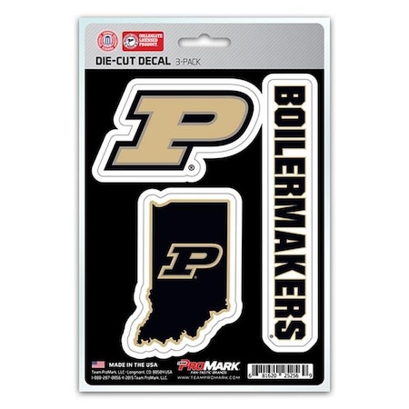Pro Mark DST3U056 Purdue Decal - Pack Of 3